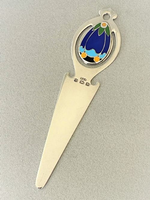 A Gorgeous Silver & Enamel Bookmark