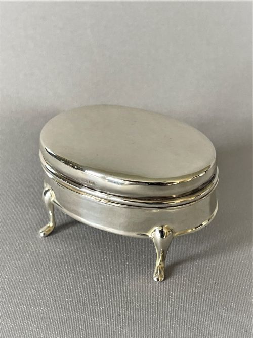 A Novelty Silver Ring/small Trinket Box