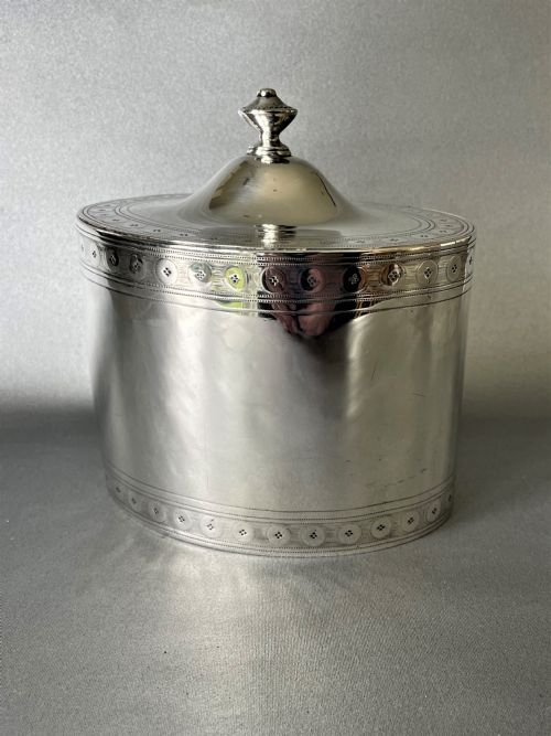A Superb Early George III Double Silver Tea Caddy