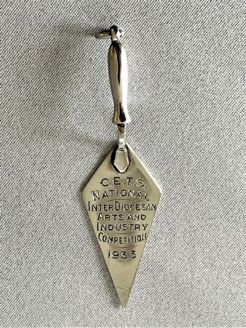 An Unusual Novelty  Presentation Trowel Silver Bookmark