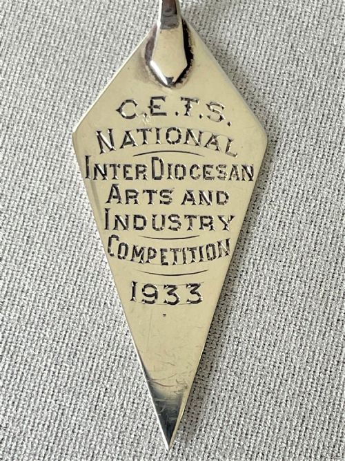 fig 1. An unusual novelty  presentation trowel silver bookmark