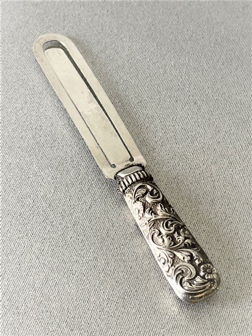 fig 1. A Victorian Chester silver bookmark