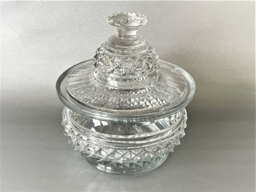 A Fabulous Regency Period Cut Glass Butter Dish