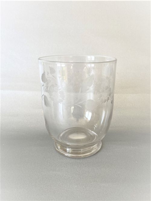 A Gorgeous Georgian Etched Tea Caddy Bowl