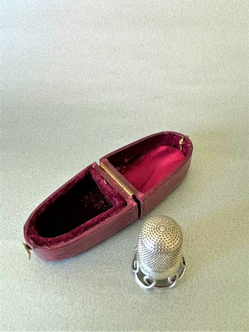 fig 1. A most unusual Charles Horner cased silver thimble