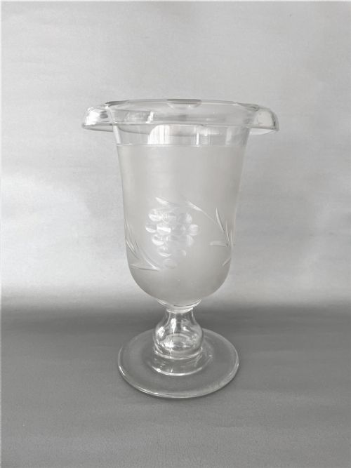 A Handsome Victorian Frosted Celery Vase