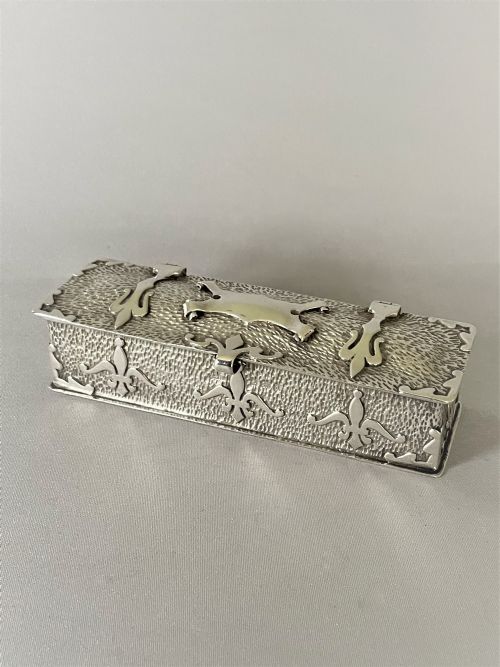 fig 1. A fabulous Arts & Crafts silver trinket casket