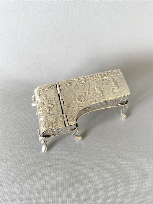 fig 1. An extremely rare novelty silver table vesta