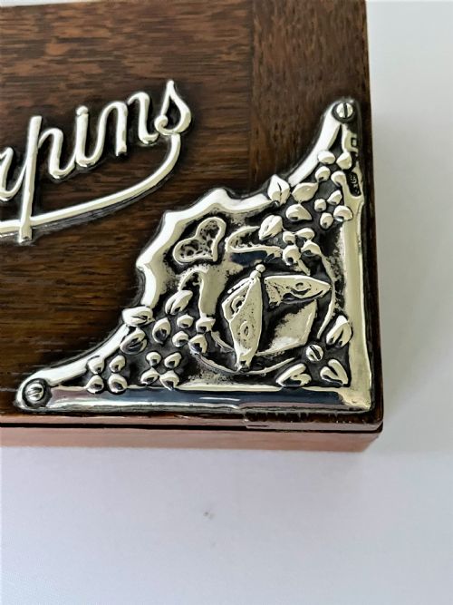 fig 1. An Edwardian Silver Mounted Hairpins Box
