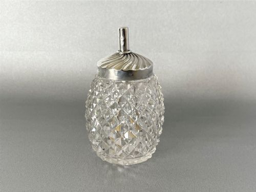 An Unusual Victorian Silver Mounted Glue Pot