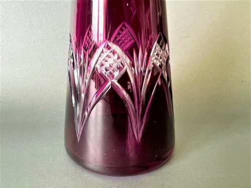 fig 1. A gorgeous Nancy Crystal cut glass liqueur decanter