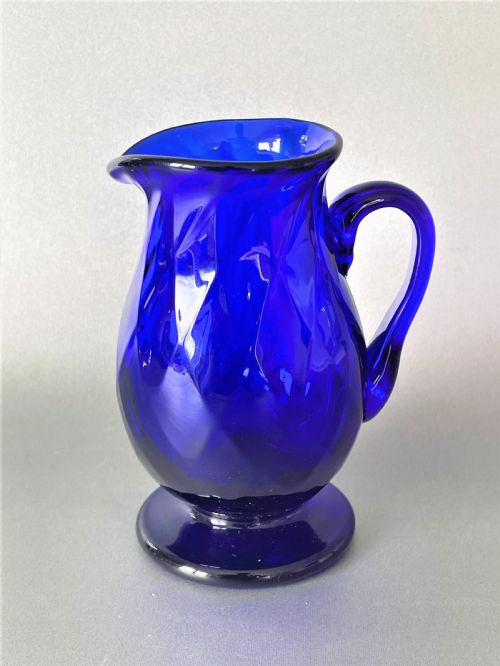 A Gorgeous Victorian Bristol Blue Cream Jug