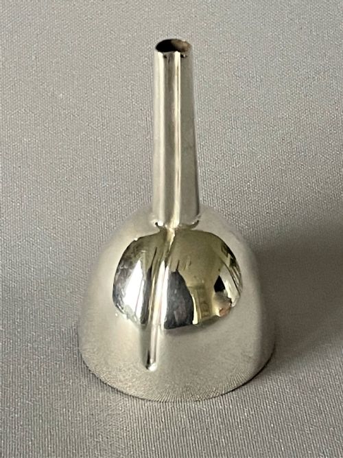 A Rare Victorian Scottish Silver Perfume Funnel