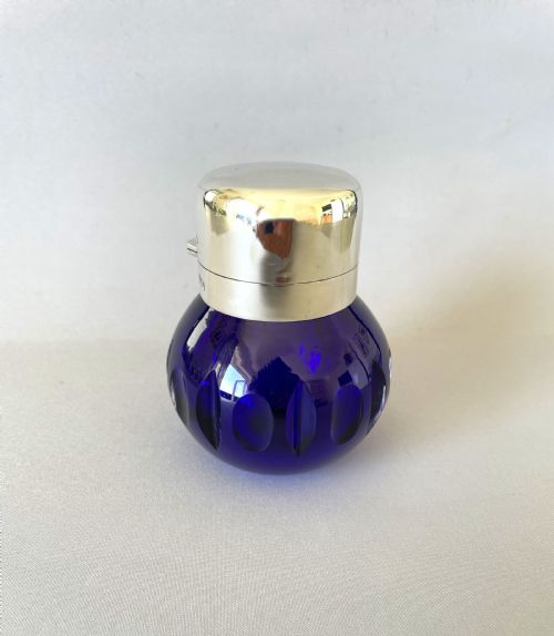 fig 1. A gorgeous Victorian silver mounted cologne bottle