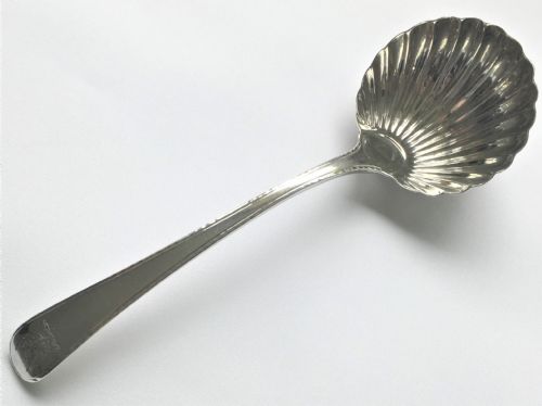 An Attractive 18th Century Silver Gravy Ladle