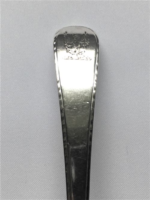 fig 1. An attractive 18th Century silver gravy ladle