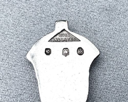 fig 1. A rare Ballater Scottish Provincial silver caddy spoon