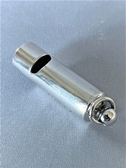 A Large Victorian Silver Dog Whistle