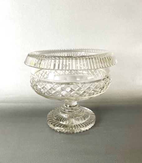 A Handsome Georgian Revival Cut Glass Rose Bowl