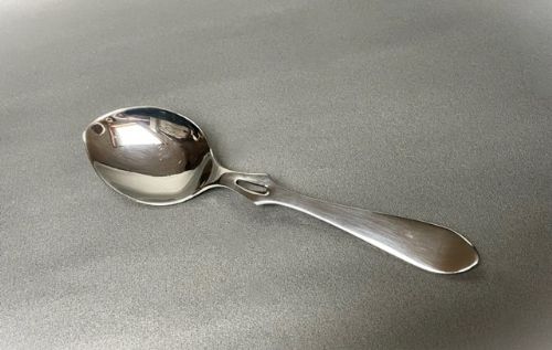 A Coronation Hallmark Silver Honey Spoon