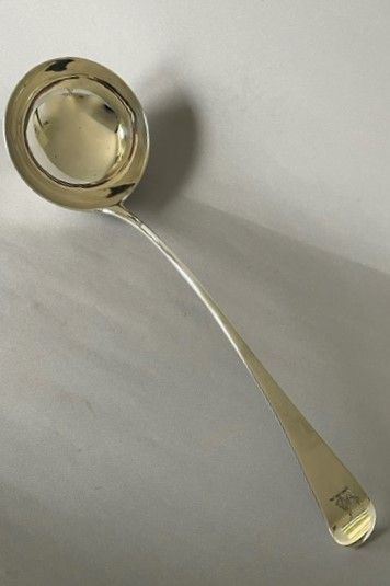 A Handsome 18th Century Silver Soup Ladle