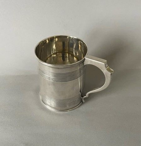 fig 1. A handsome Georgian Regency silver mug