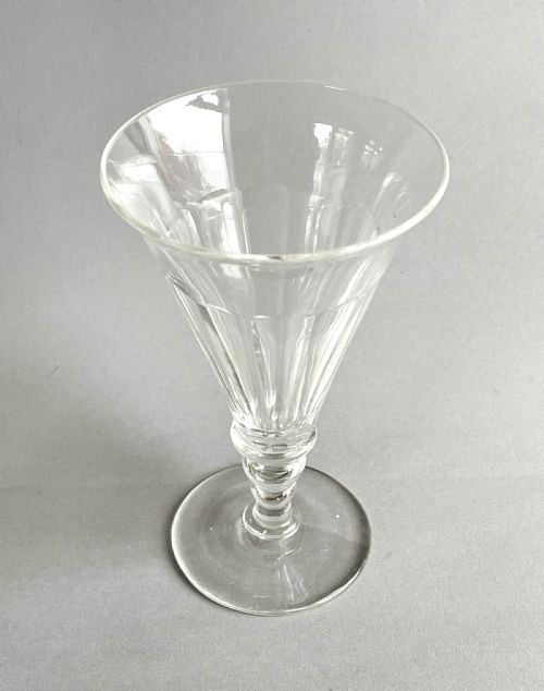 fig 1. A large Victorian cut glass wine flute