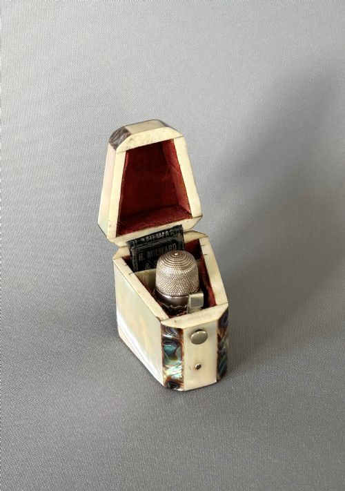 A Victorian Novelty 'Knife Box' Thimble/needle Case