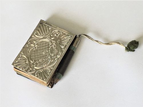 A Charming Edwardian Silver Fronted Notebook