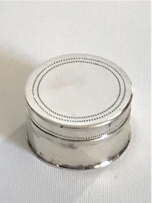 A Fine Late 18th Century Silver Patch Box