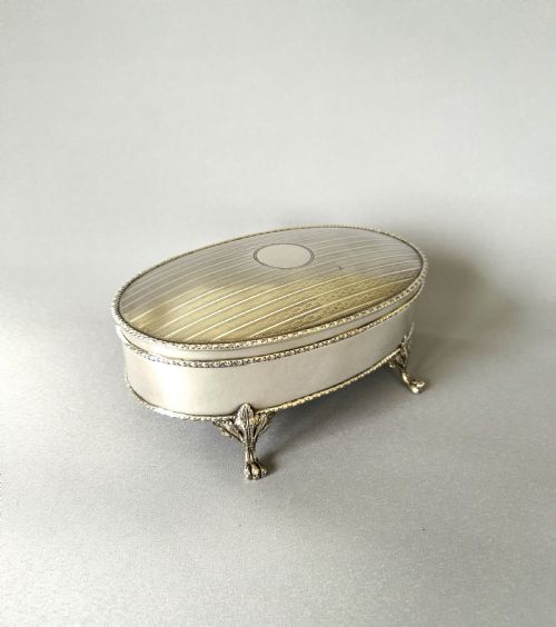 A Superb Edwardian Large Silver Jewel Box