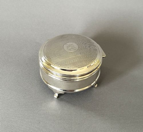 fig 1. A handsome silver cuff links/trinket box