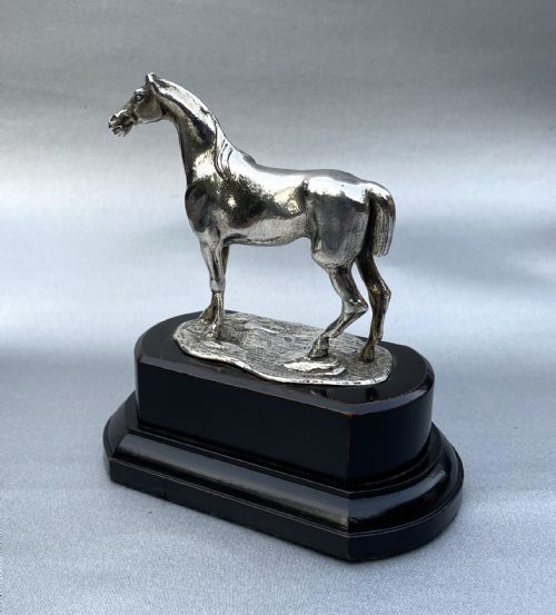 A Fabulous Victorian Cast Silver Horse Figure