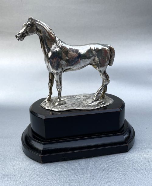 fig 1. A Fabulous Victorian Cast Silver Horse Figure