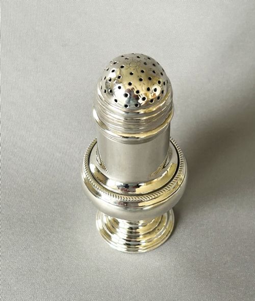 fig 1. A rare 18th Century silver muffineer