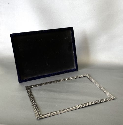 fig 1. A William Comyns Landscape Victorian Silver Photo Frame