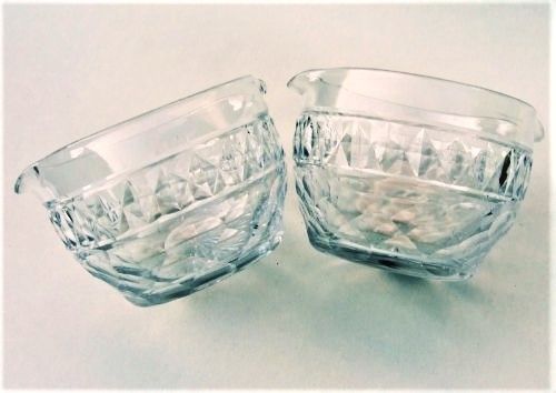 A Gorgeous Pair of Victorian Cut Glass Rinsers