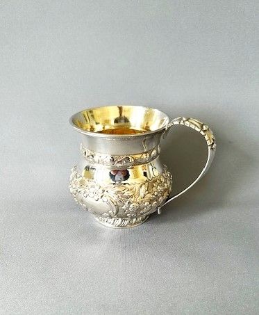 A Superb Georgian Silver Gilt Mug