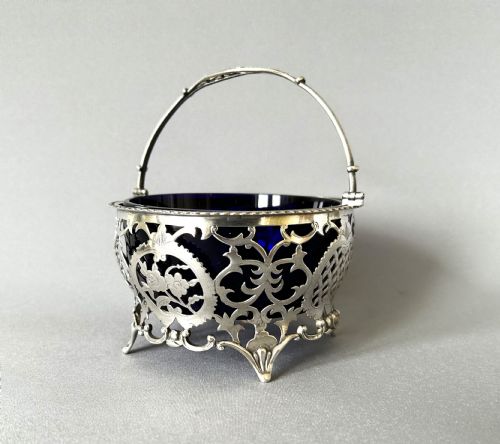 A Gorgeous Late Victorian Pierced Silver Basket