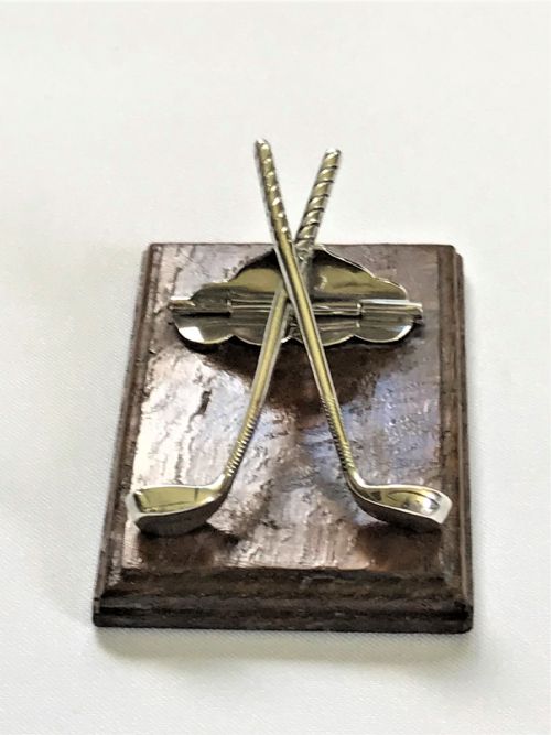 fig 1. A rare Edwardian silver golfing desk clip