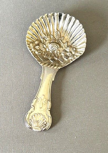 fig 1. An unusual George IV silver caddy spoon