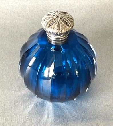 fig 1. A Gorgeous Victorian Silver Mounted Scent Bottle