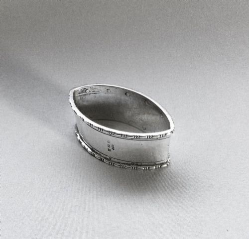 fig 2. A fabulous Liberty & Co. silver napkin ring 'B'