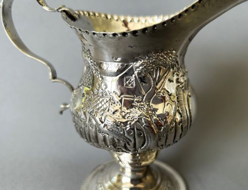 fig 2. A gorgeous 18th Century silver cream jug