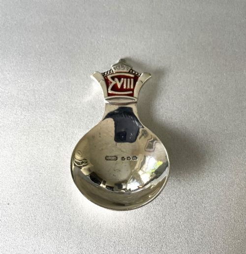 fig 1. A Rare Edward VIII Silver Caddy Spoon By R E Stone