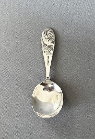 A Novelty Nursery Rhyme Glasgow Silver Caddy Spoon