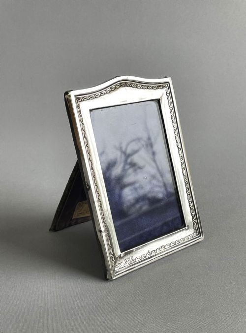 A Charming George V Small Silver Photo Frame