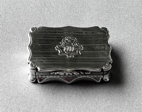 A Superb Nathaniel Mills Silver Gilt Vinaigrette