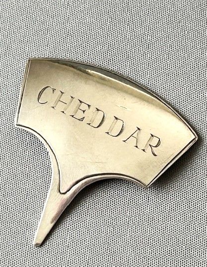 A Rare Hallmarked Silver Cheddar Cheese Ticket
