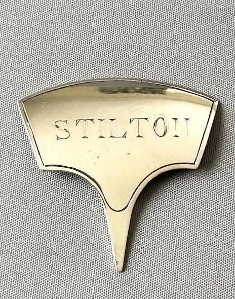 A Rare Hallmarked Silver Stilton Cheese Ticket